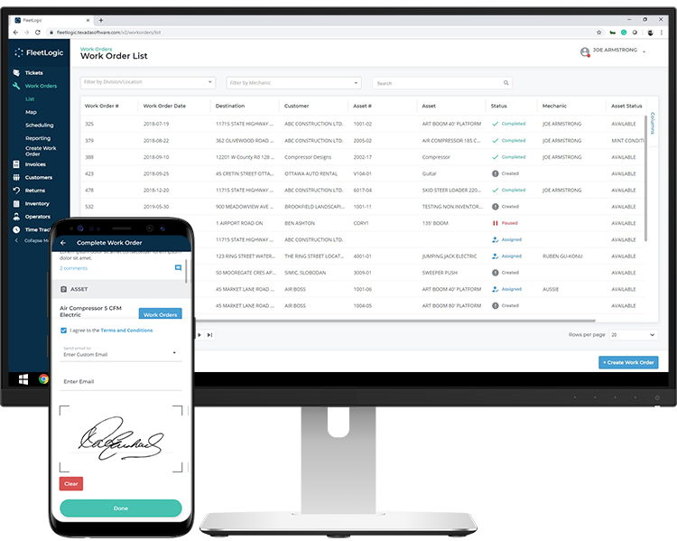 Texada FleetLogic Mobile and Dispatch-1 Texada FleetLogic Mobile and Dispatch-1