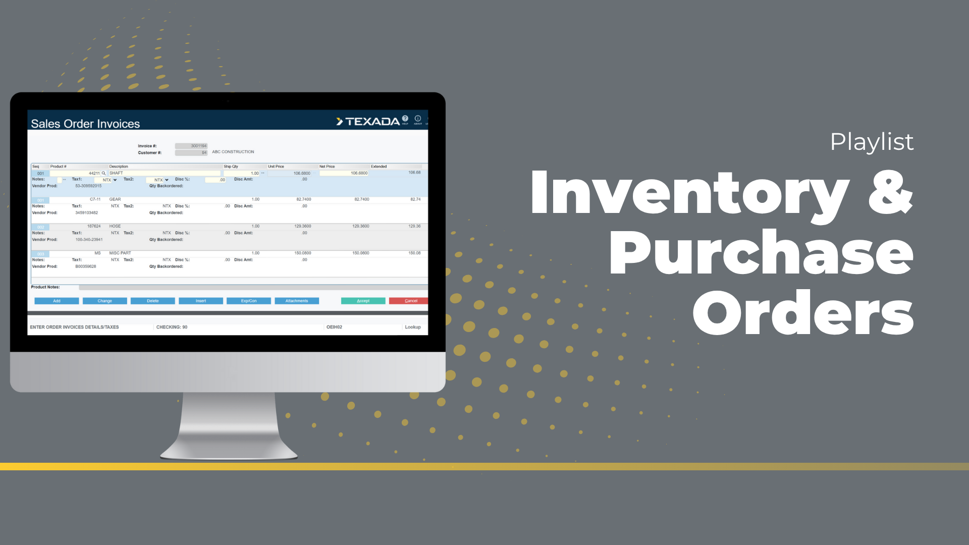 Inventory and Purchase Orders